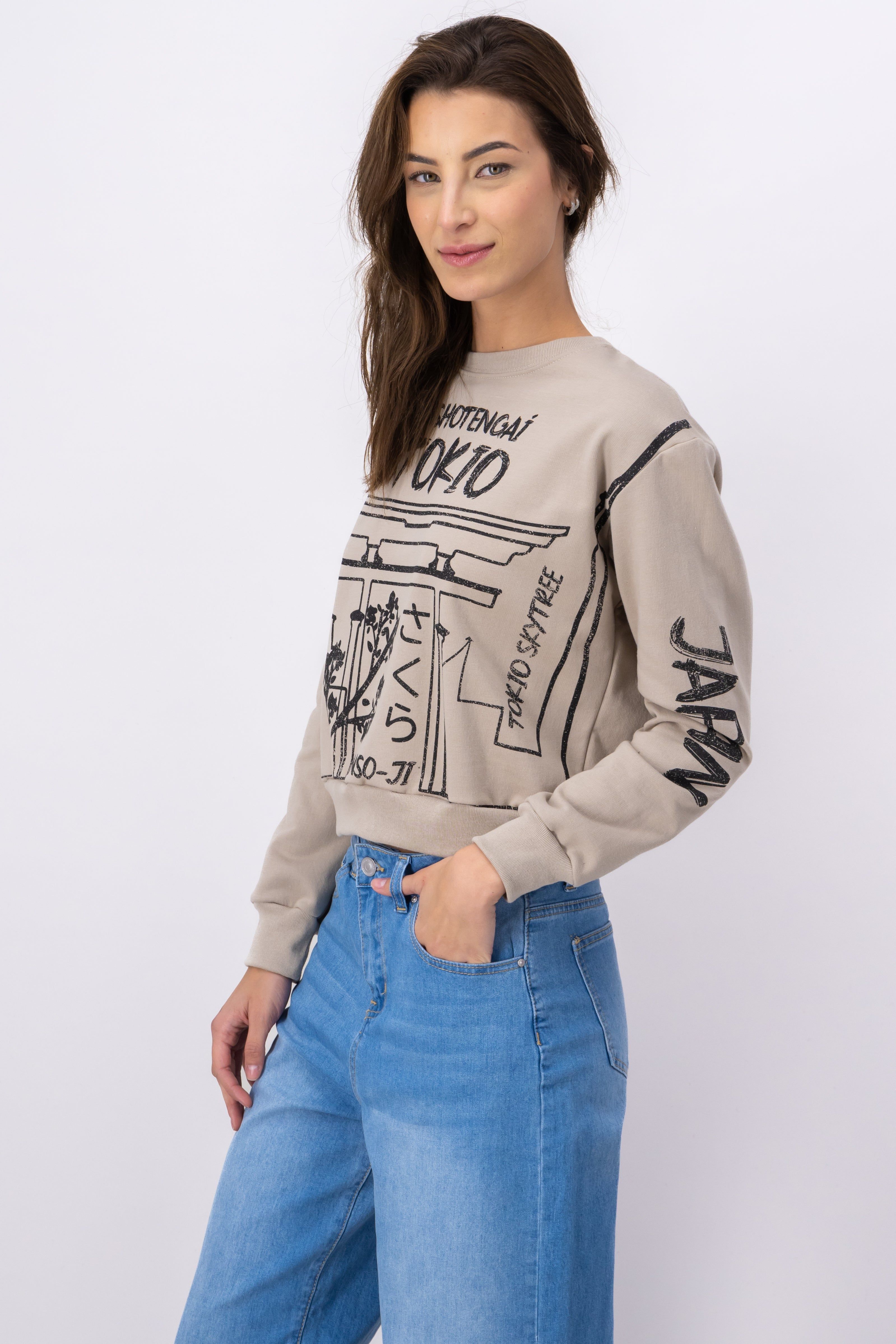 Sudadera crop sketch Tokio sold by Shasa product image thumbnail 3