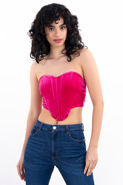 Top Corset Terciopelo sold by Shasa