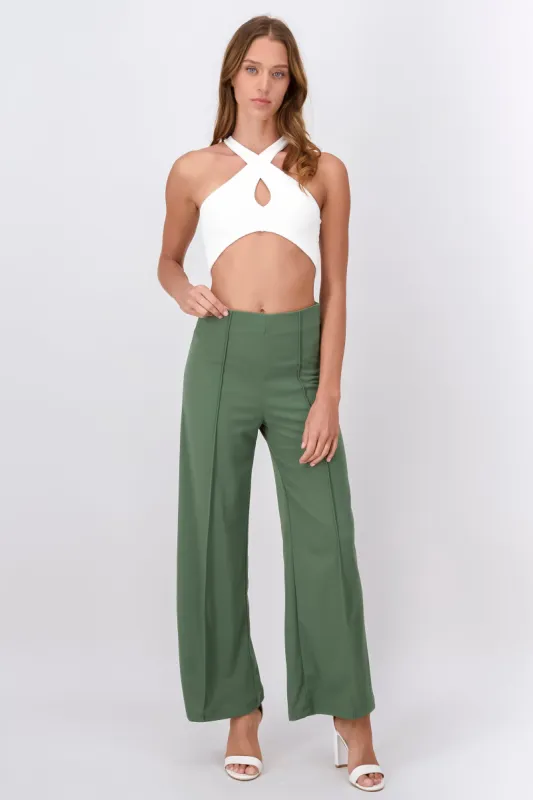 Pantalón Amplio Costura Frontal sold by Shasa