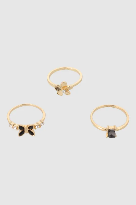 3 P ANILLOS MARIPOSA CRISTAL sold by Shasa