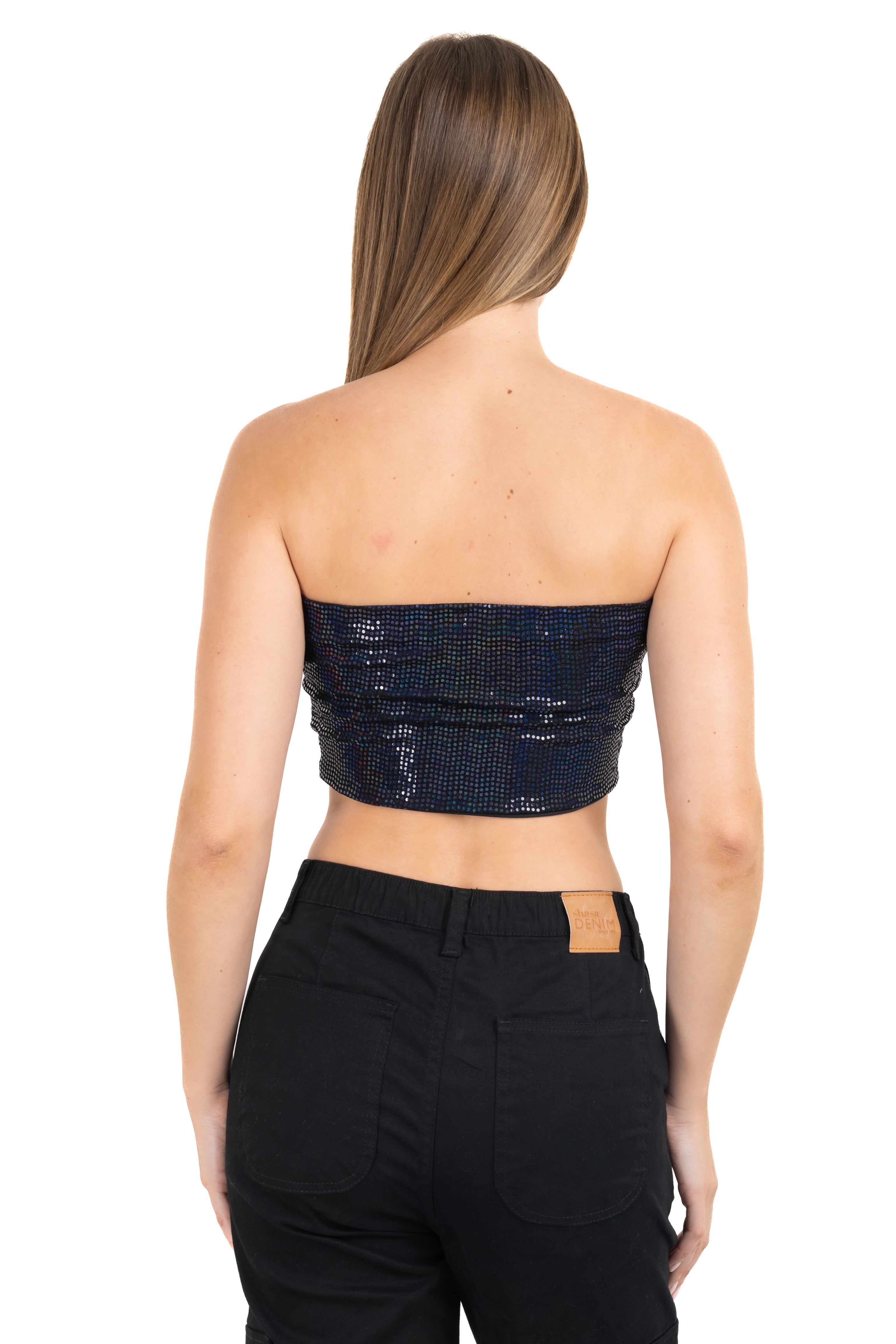 Top strapless brillos tornasol sold by Shasa product image thumbnail 4