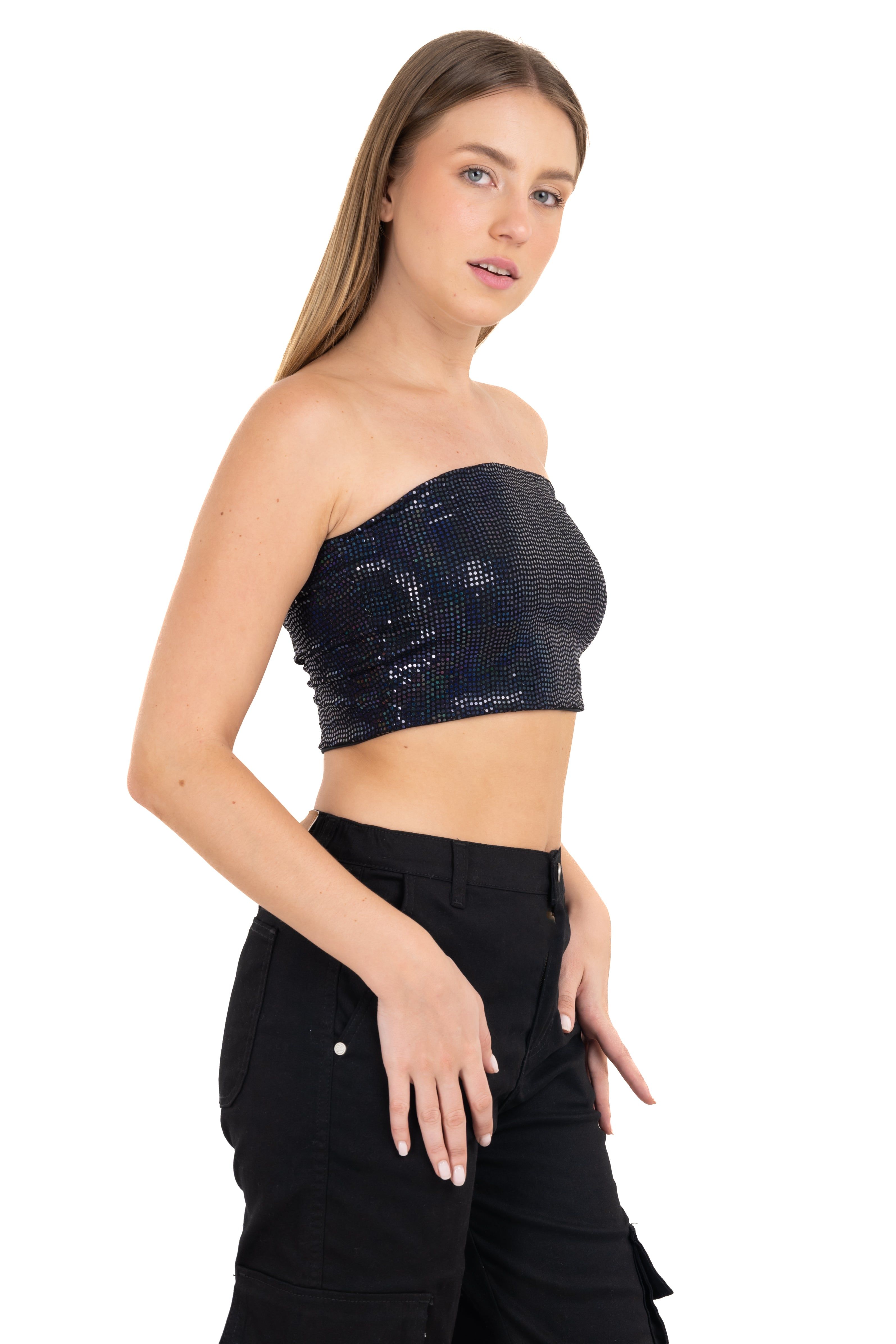 Top strapless brillos tornasol sold by Shasa product image thumbnail 3