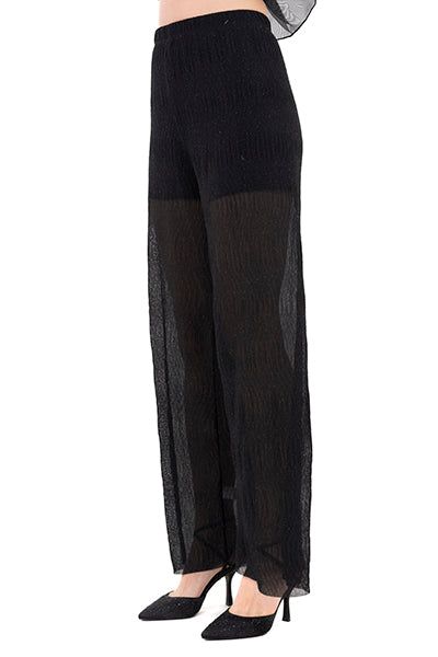 Pantalón mesh wide leg brillos sold by Shasa product image thumbnail 3
