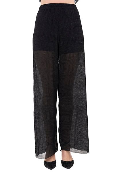 Pantalón mesh wide leg brillos sold by Shasa