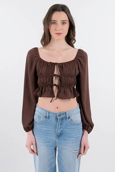 Blusa plisada cintas sold by Shasa product image thumbnail 2