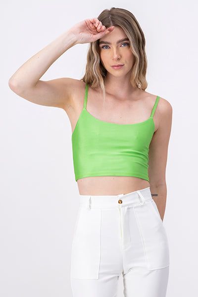 Top crop liso tirantes sold by Shasa