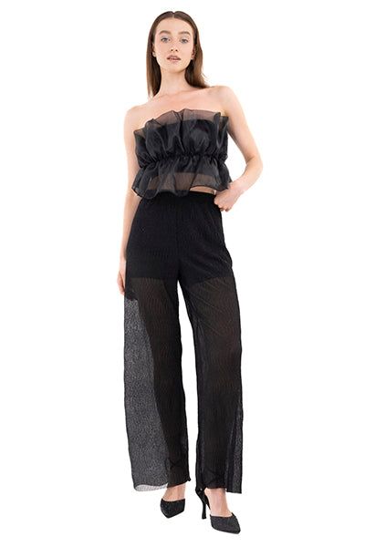 Pantalón mesh wide leg brillos sold by Shasa product image thumbnail 2