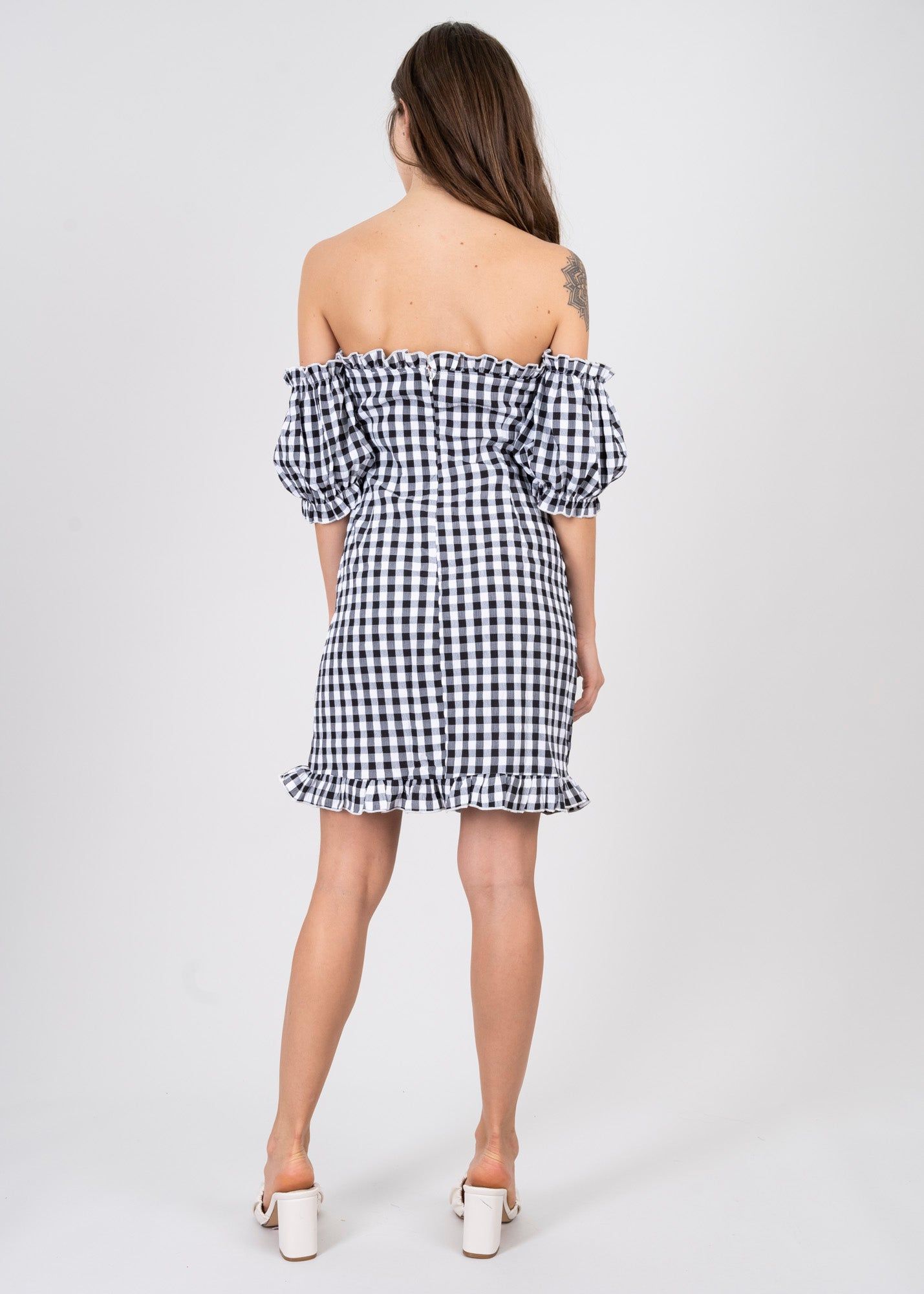 Vestido Entallado Cuadros sold by Shasa product image thumbnail 4