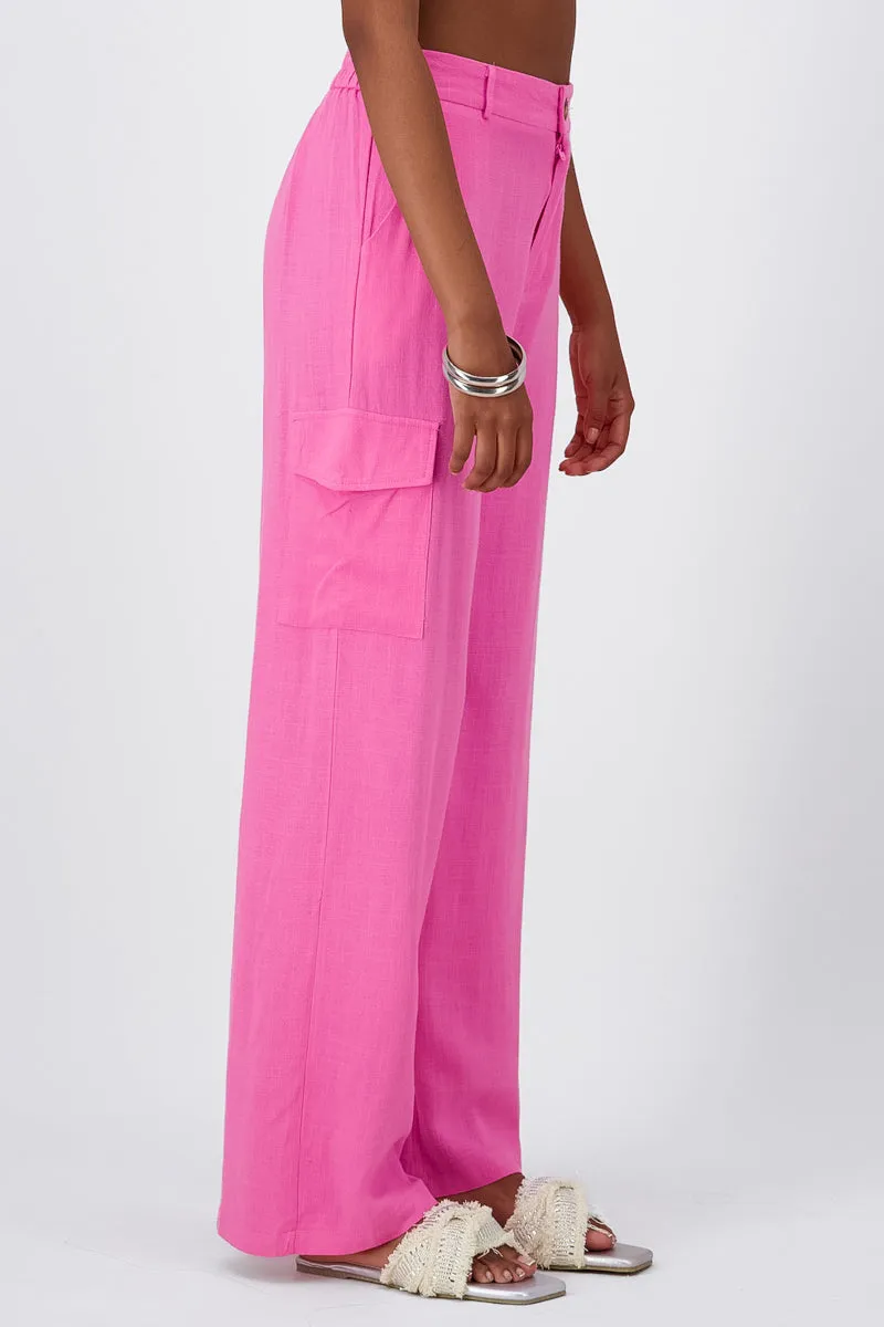 Pantalon Lino Detalle Bolsas Cargo sold by Shasa product image thumbnail 3