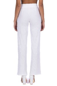 Pantalón flared texturizado sold by Shasa