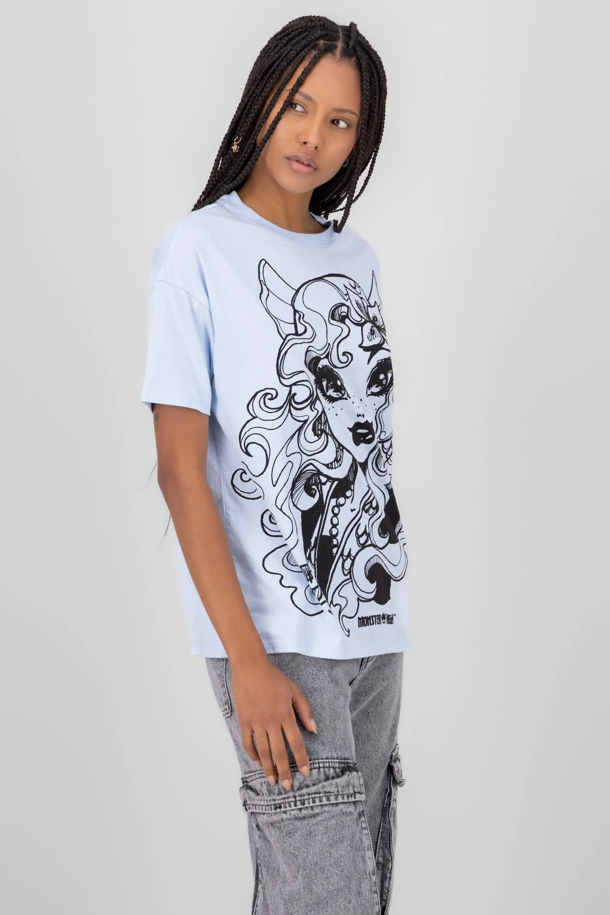Playera over lagoona blue sold by Shasa product image thumbnail 3