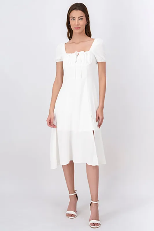 Vestido Midi Plisado Abertura sold by Shasa