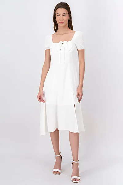 Vestido Midi Plisado Abertura sold by Shasa