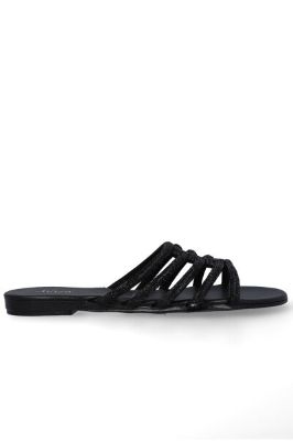 Sandalia slide tiras brillos sold by Shasa