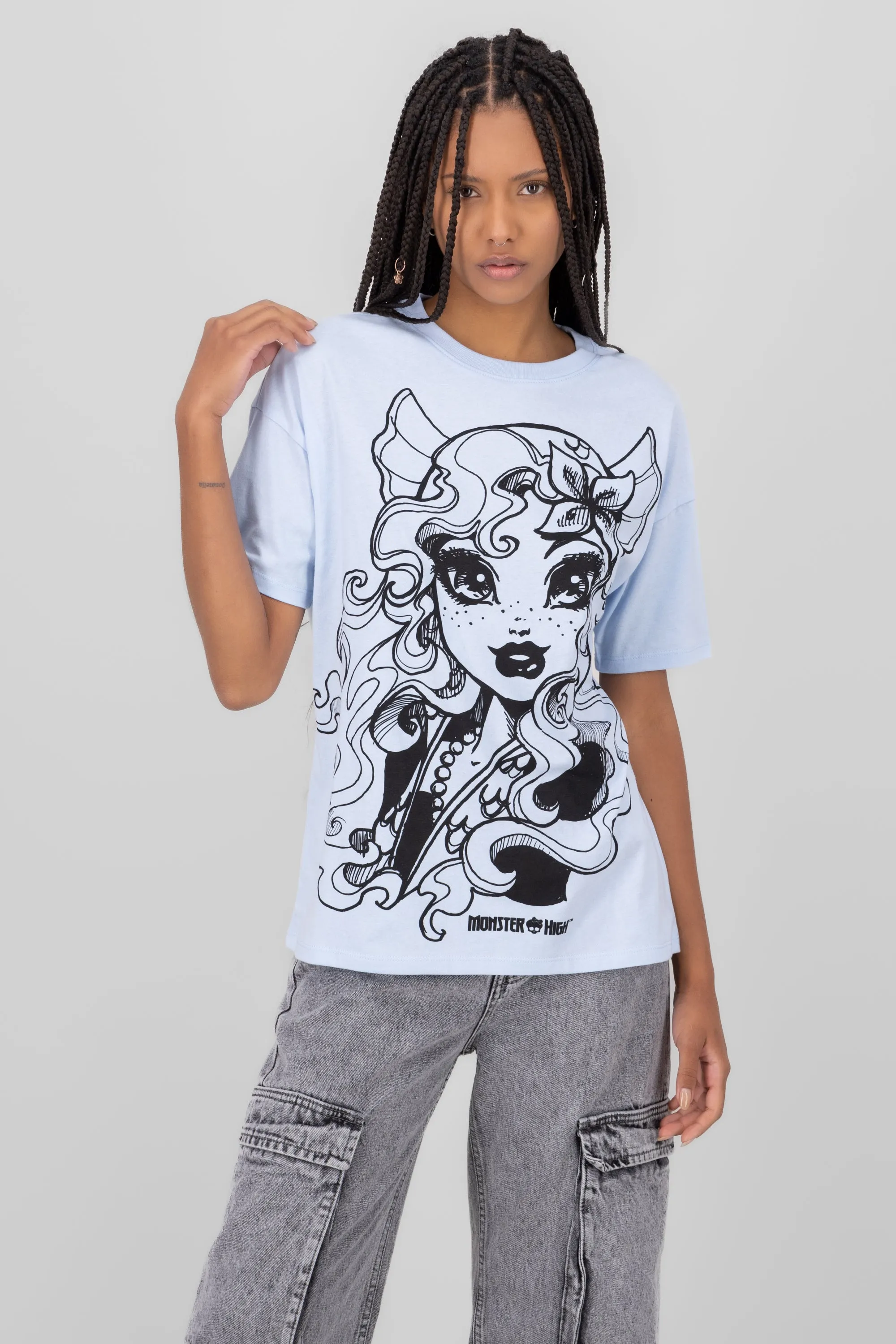 Playera over lagoona blue sold by Shasa product image thumbnail 2