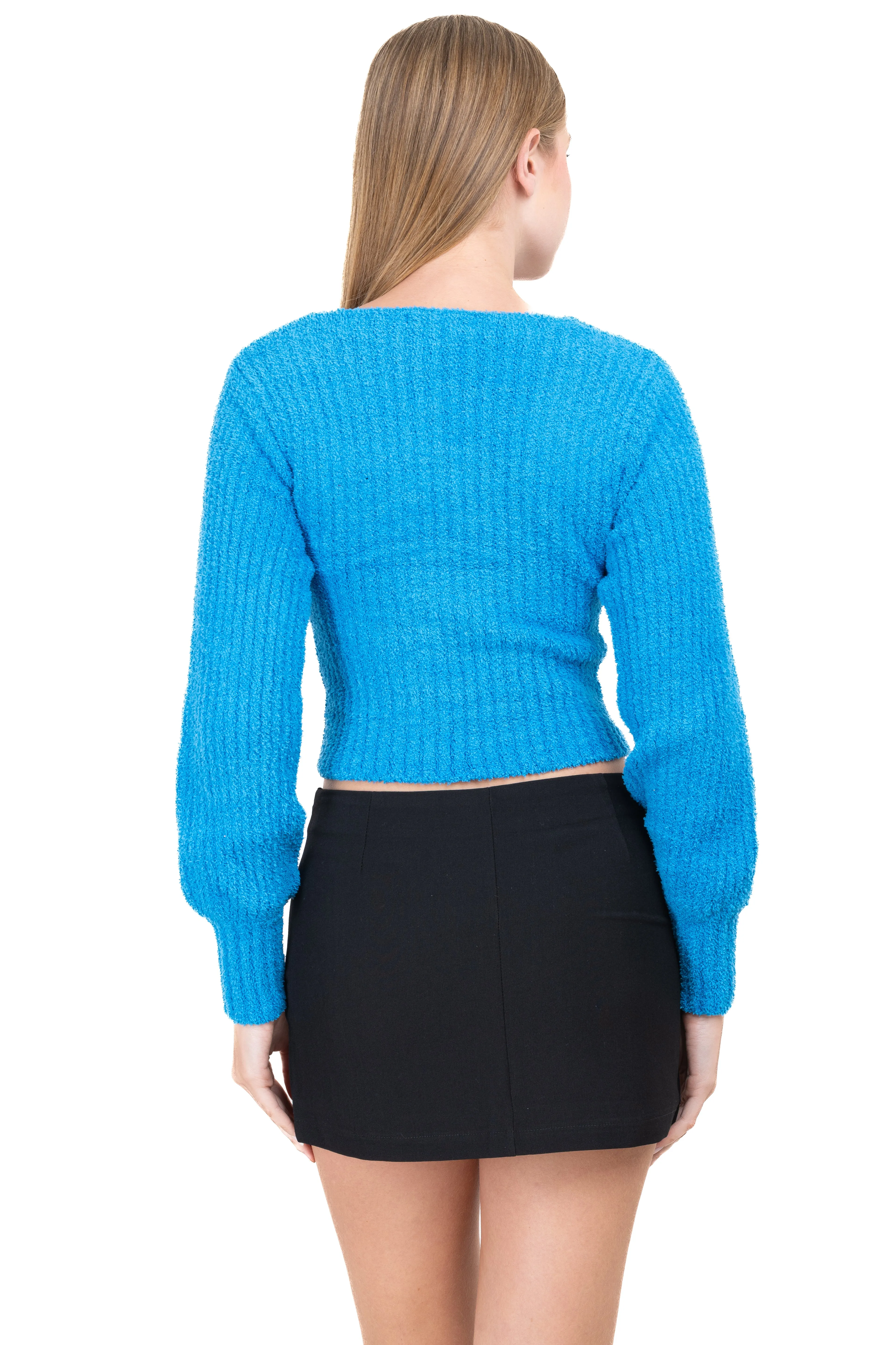 Suéter acanalado peluche liso sold by Shasa product image thumbnail 4