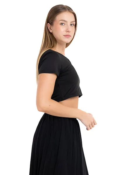 Top crop liso manga corta sold by Shasa product image thumbnail 3