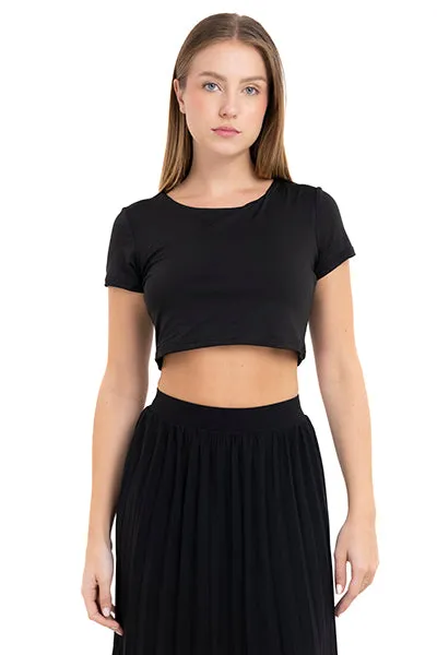 Top crop liso manga corta sold by Shasa product image thumbnail 2