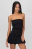 Mini vestido strapless falda globo sold by Shasa