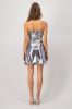 Vestido metalico con tira de brillos sold by Shasa