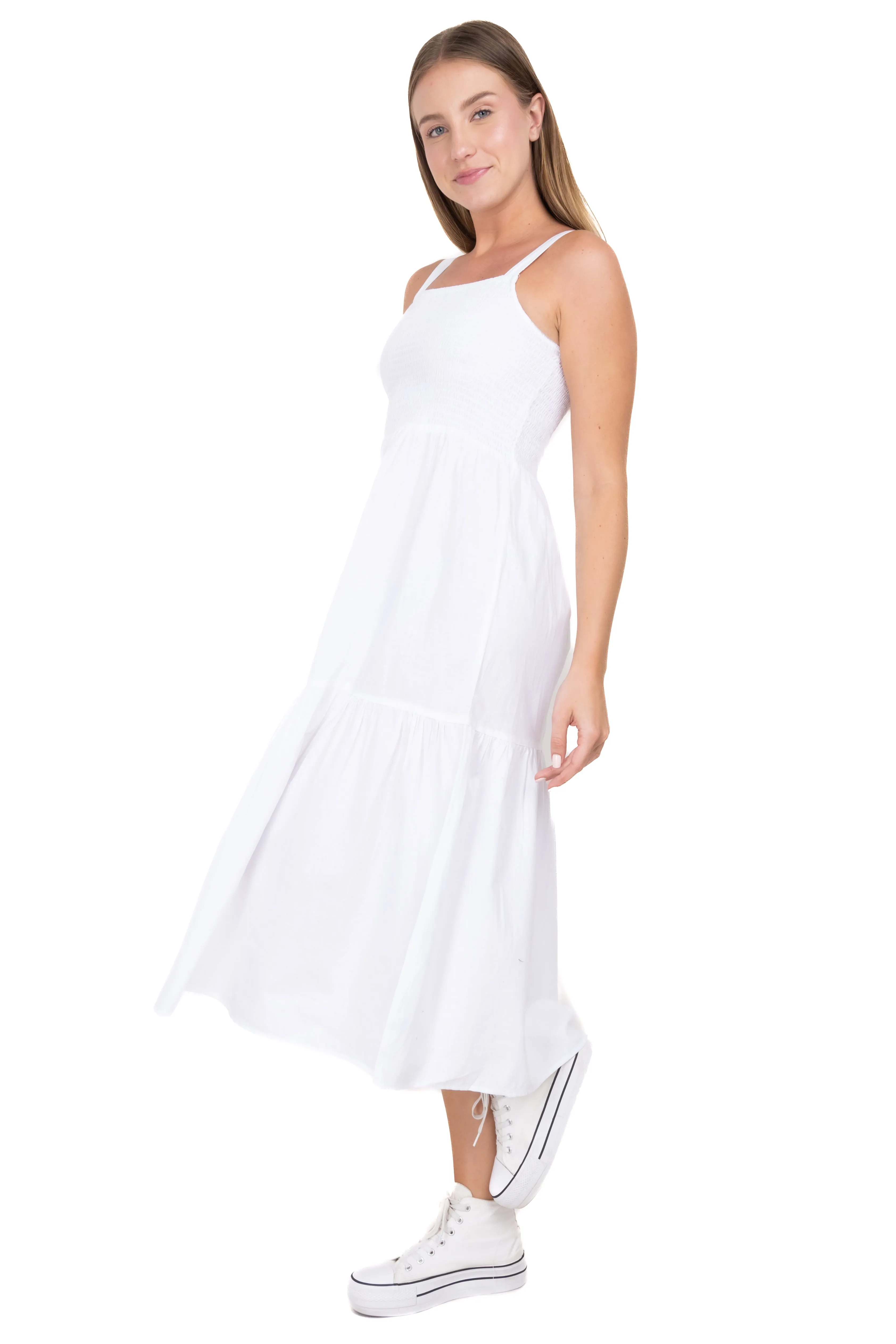 Vestido midi smock tirantes anchos sold by Shasa product image thumbnail 3