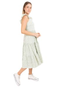 Vestido midi olanes cuadros sold by Shasa