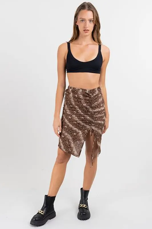 Falda midi animal print sold by Shasa
