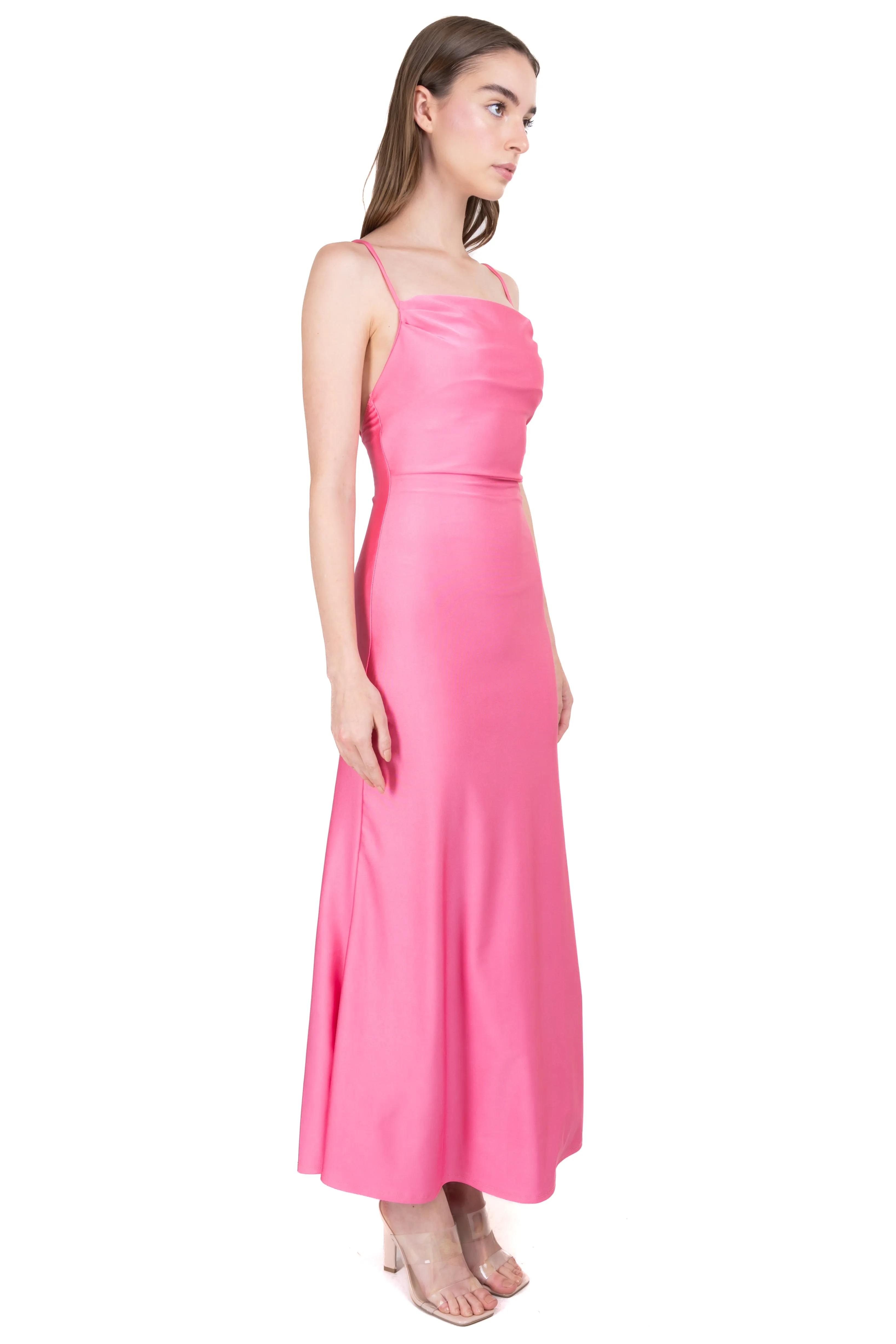 Vestido maxi escote drapeado sold by Shasa product image thumbnail 3