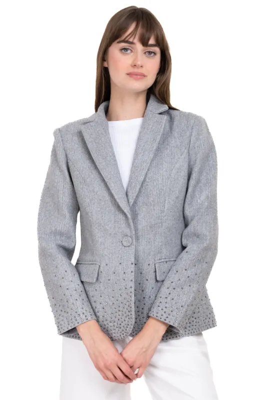 Blazer over detalle bolsas sold by Shasa