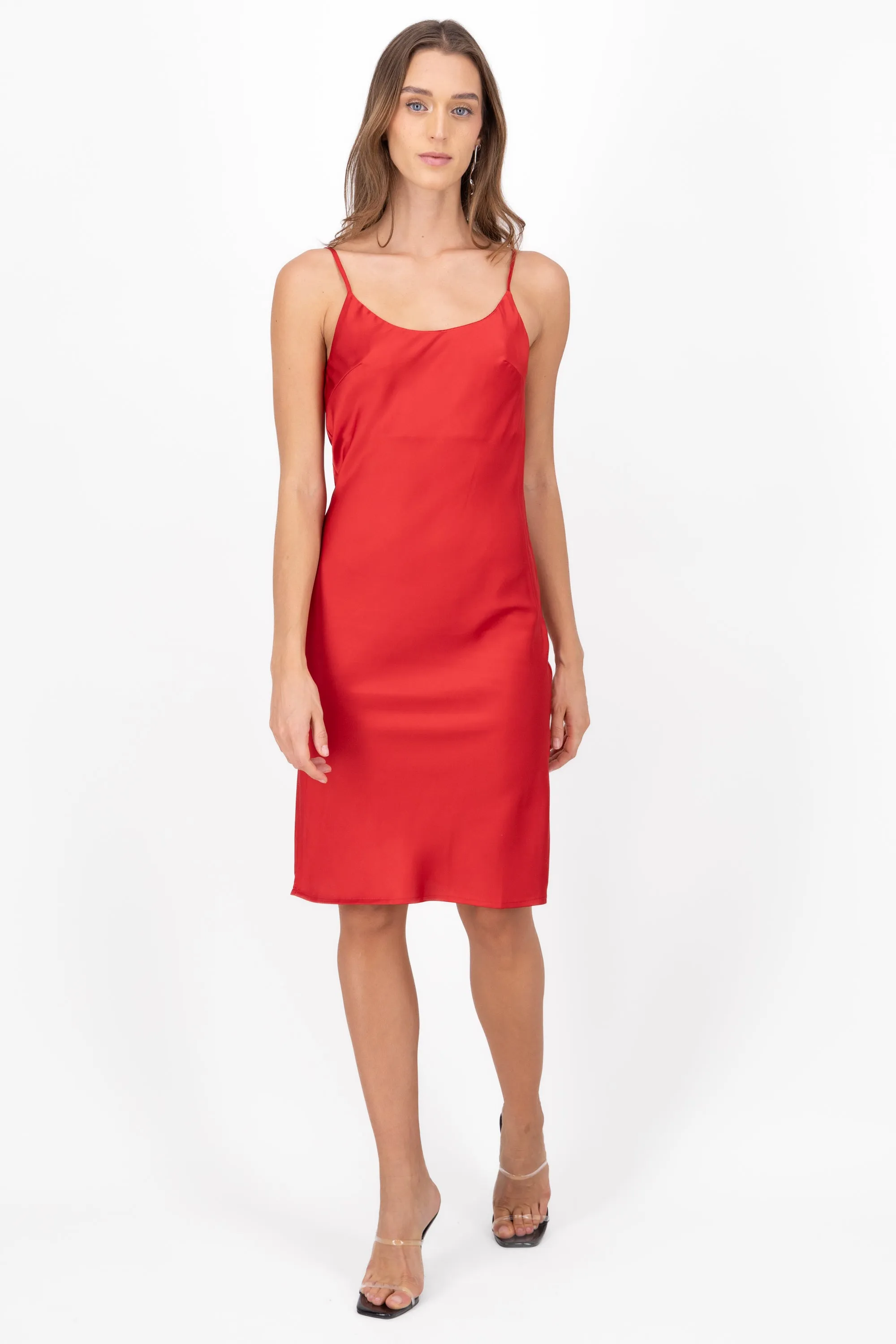 Vestido midi cuello redondo liso sold by Shasa product image thumbnail 2