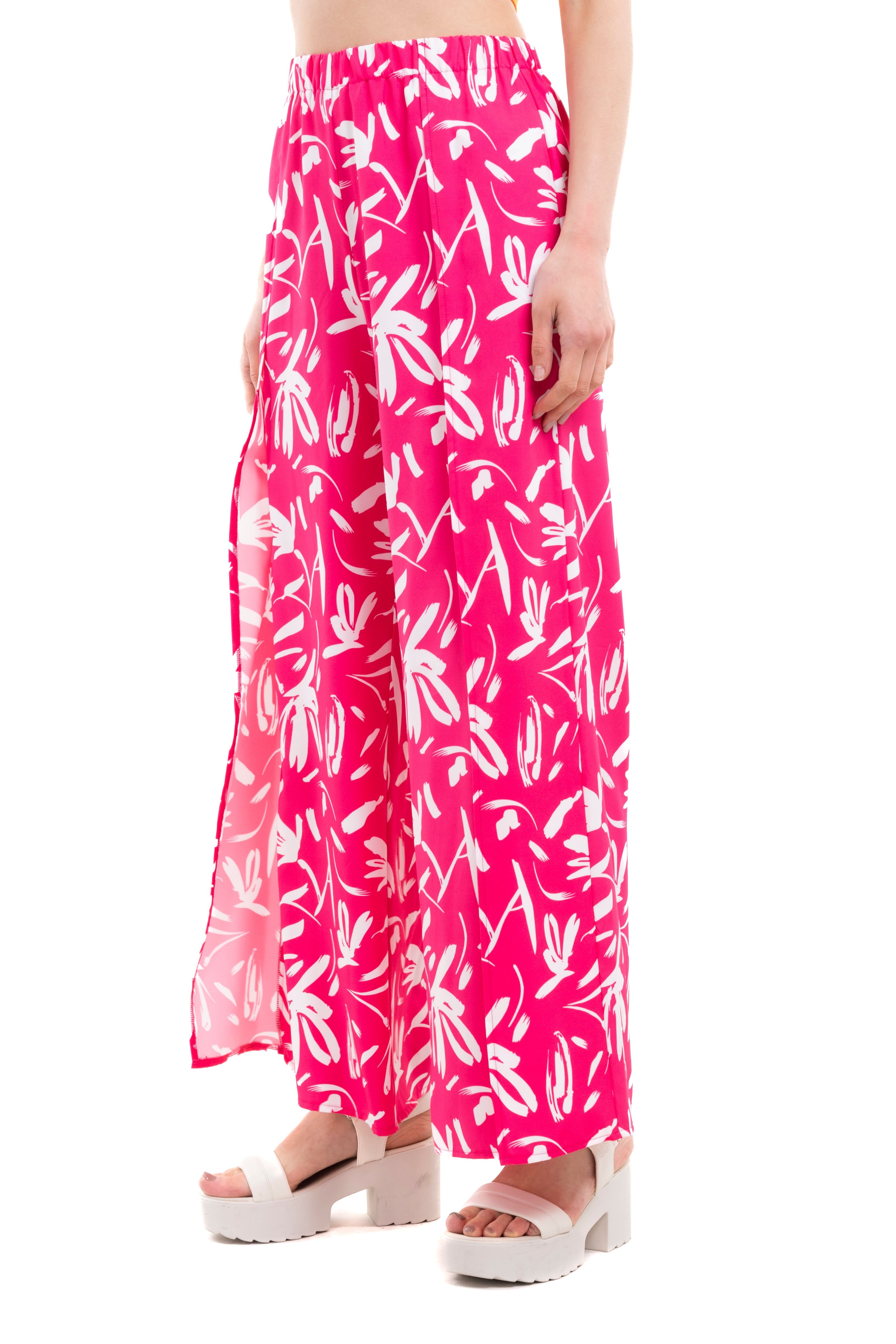 Pantalón wide leg flores sold by Shasa product image thumbnail 3