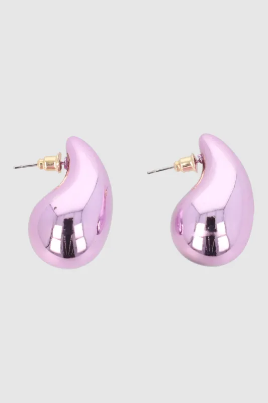 Aretes Gota Metalizada sold by Shasa