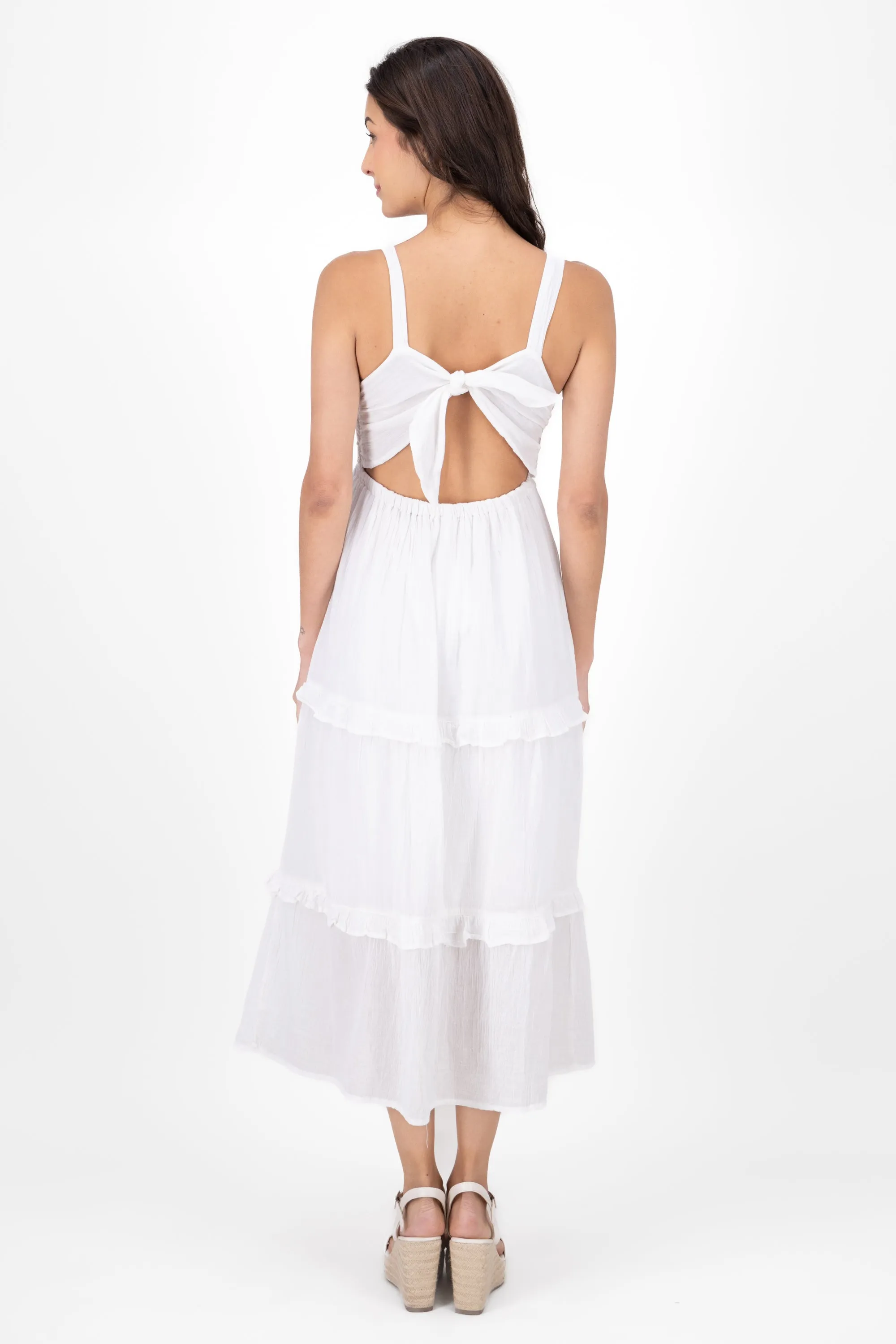 Vestido maxi con detalle crochet sold by Shasa product image thumbnail 4