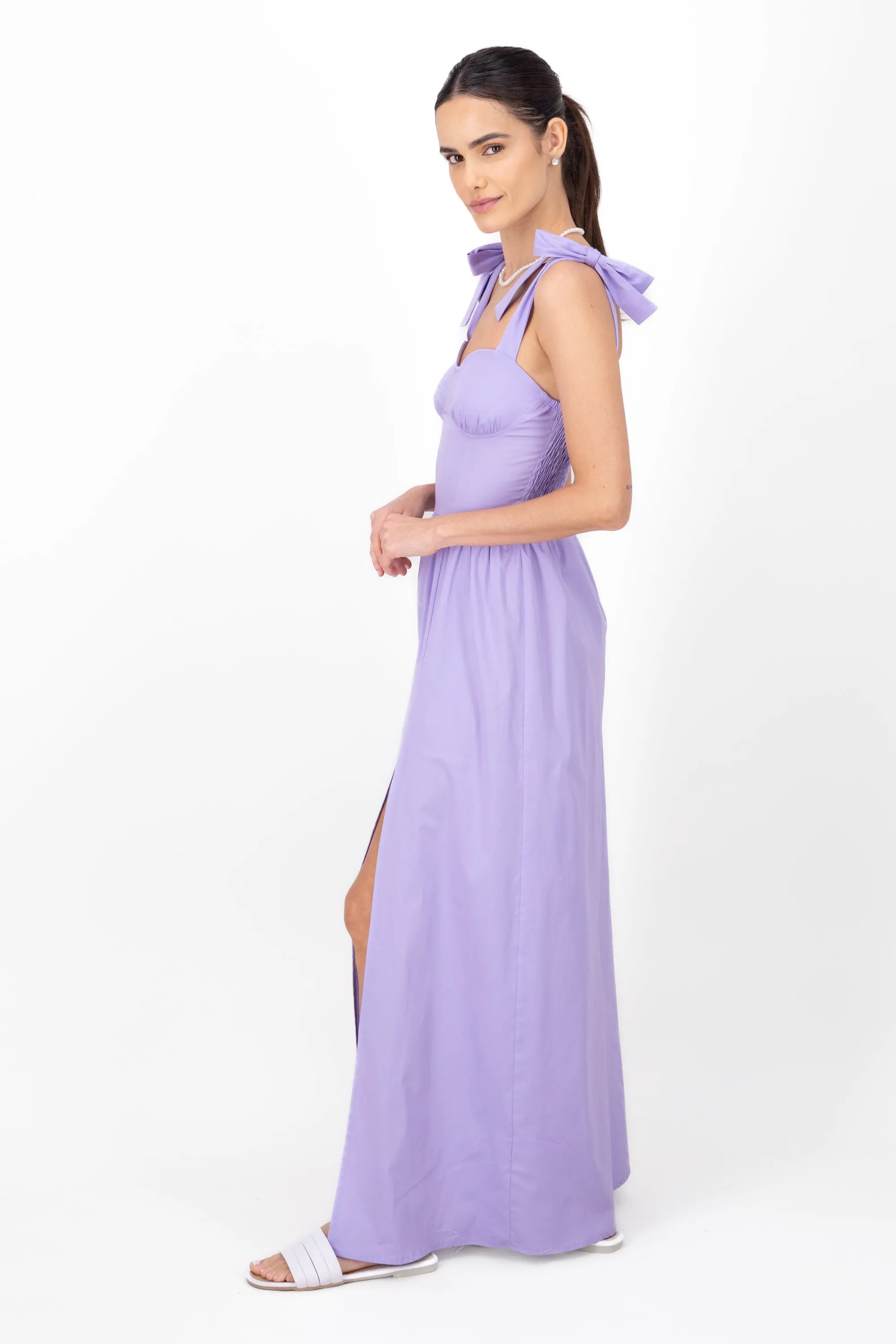 Vestido maxi detalle moños tirantes sold by Shasa product image thumbnail 3