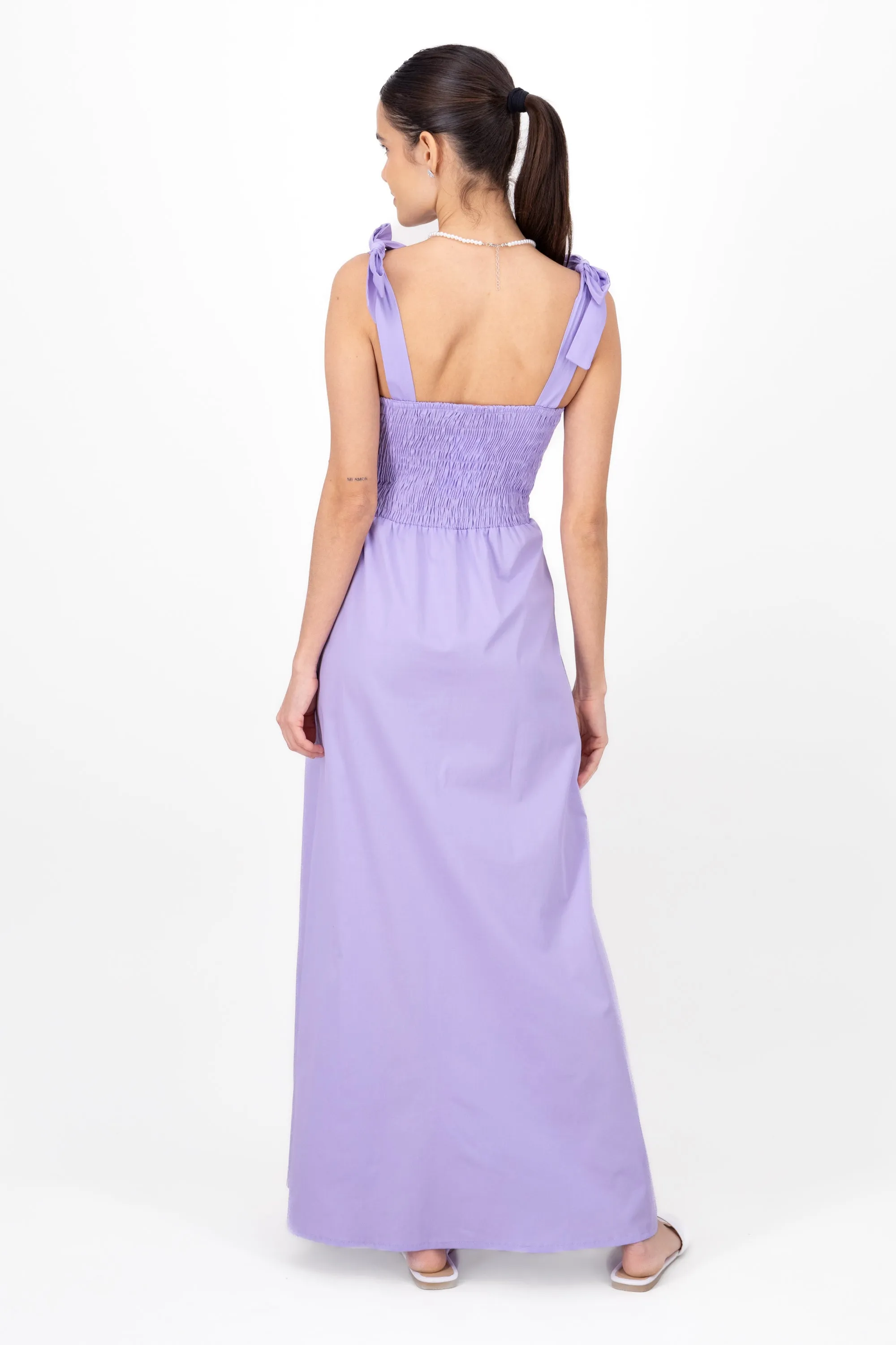 Vestido maxi detalle moños tirantes sold by Shasa product image thumbnail 4