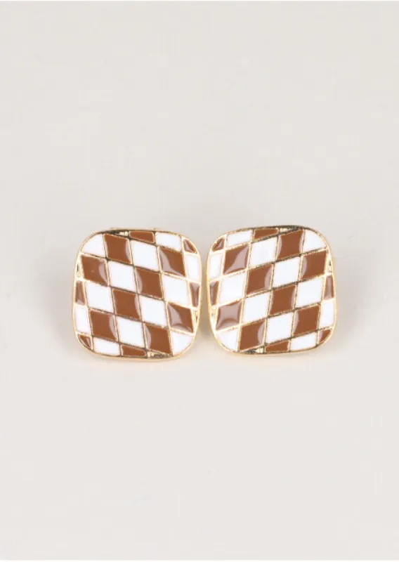 Aretes Cuadro Cuadros sold by Shasa