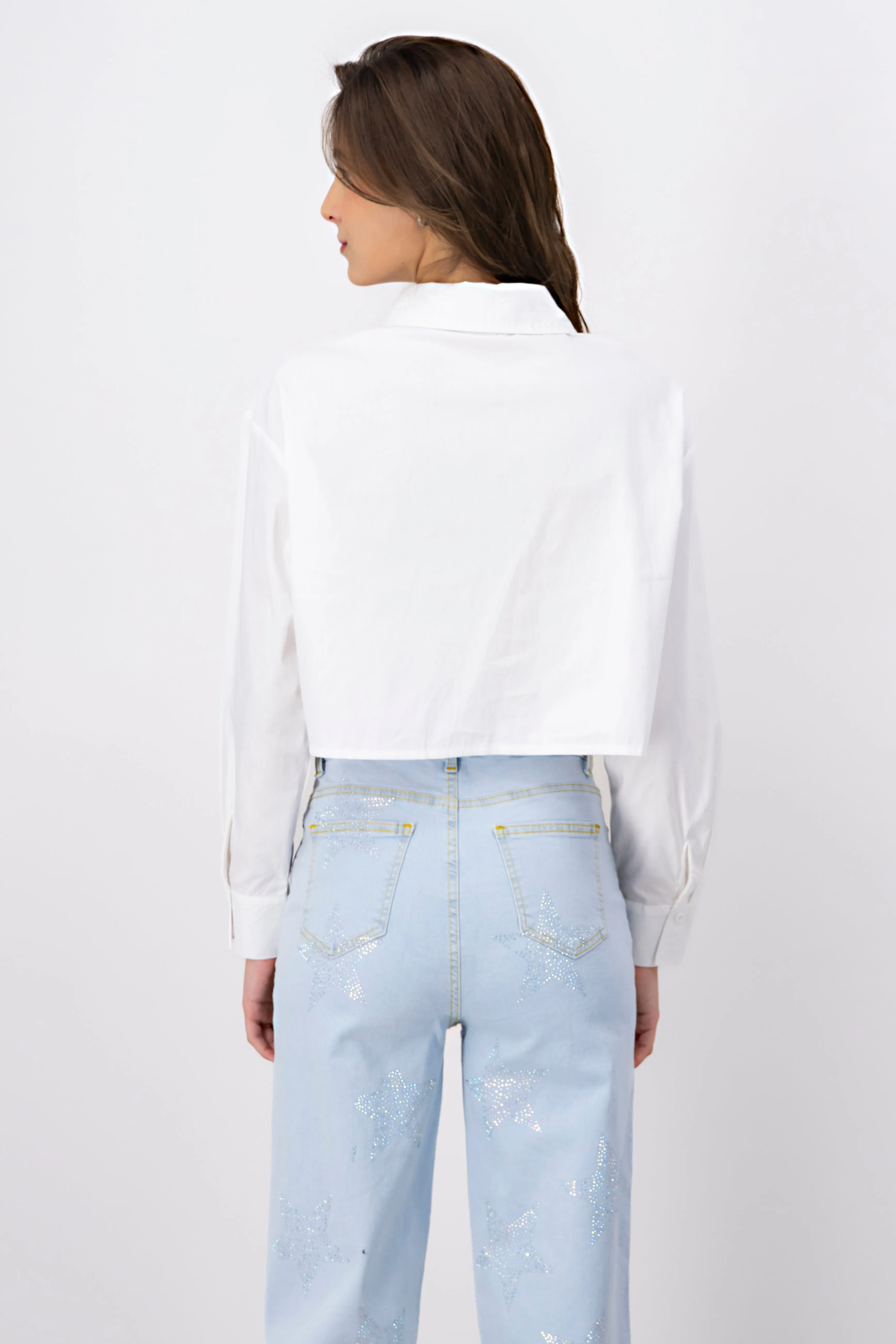 Camisa corta estrellas brillos sold by Shasa product image thumbnail 4