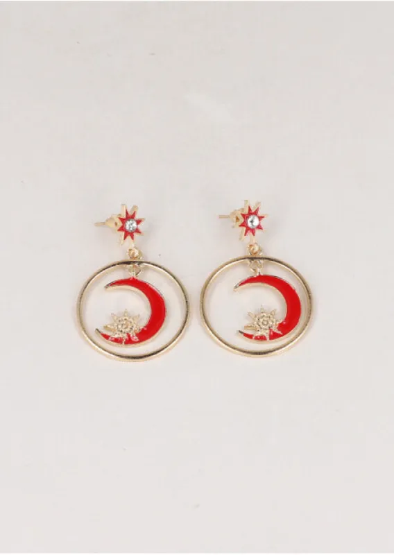 Aretes Circulo Luna sold by Shasa