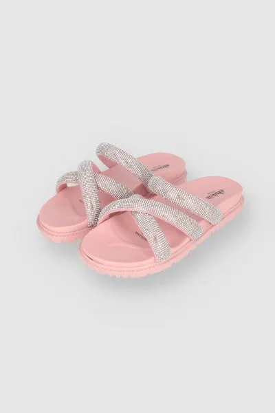 Sandalia Chunky Tiras Cruzadas Brillos sold by Shasa