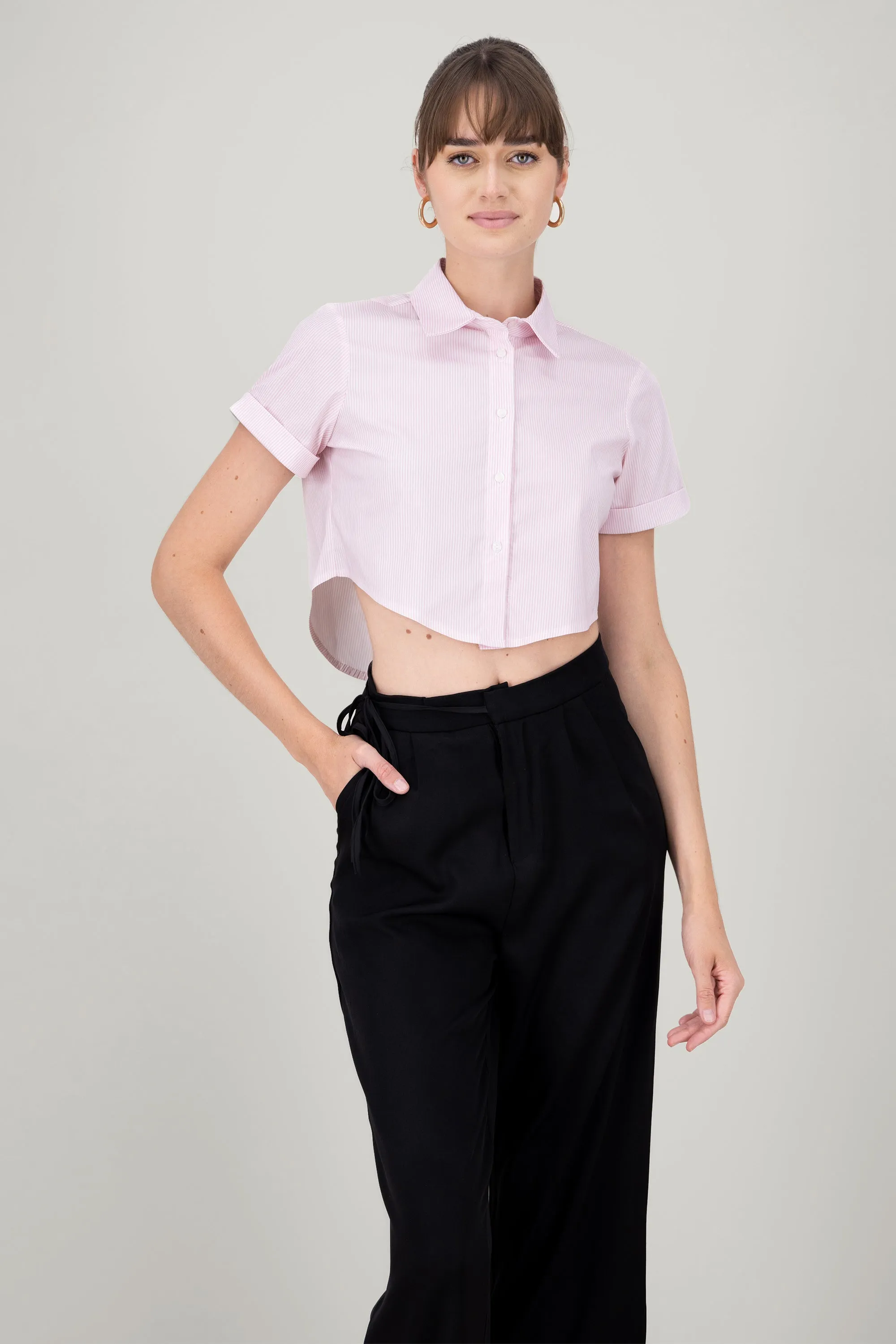 Camisa crop manga corta sold by Shasa product image thumbnail 2