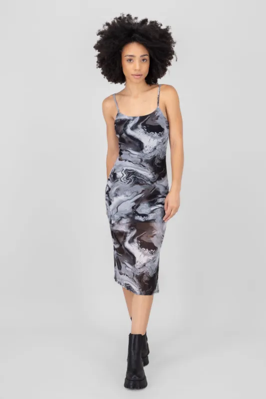 vestido midi mesh tie dye sold by Shasa