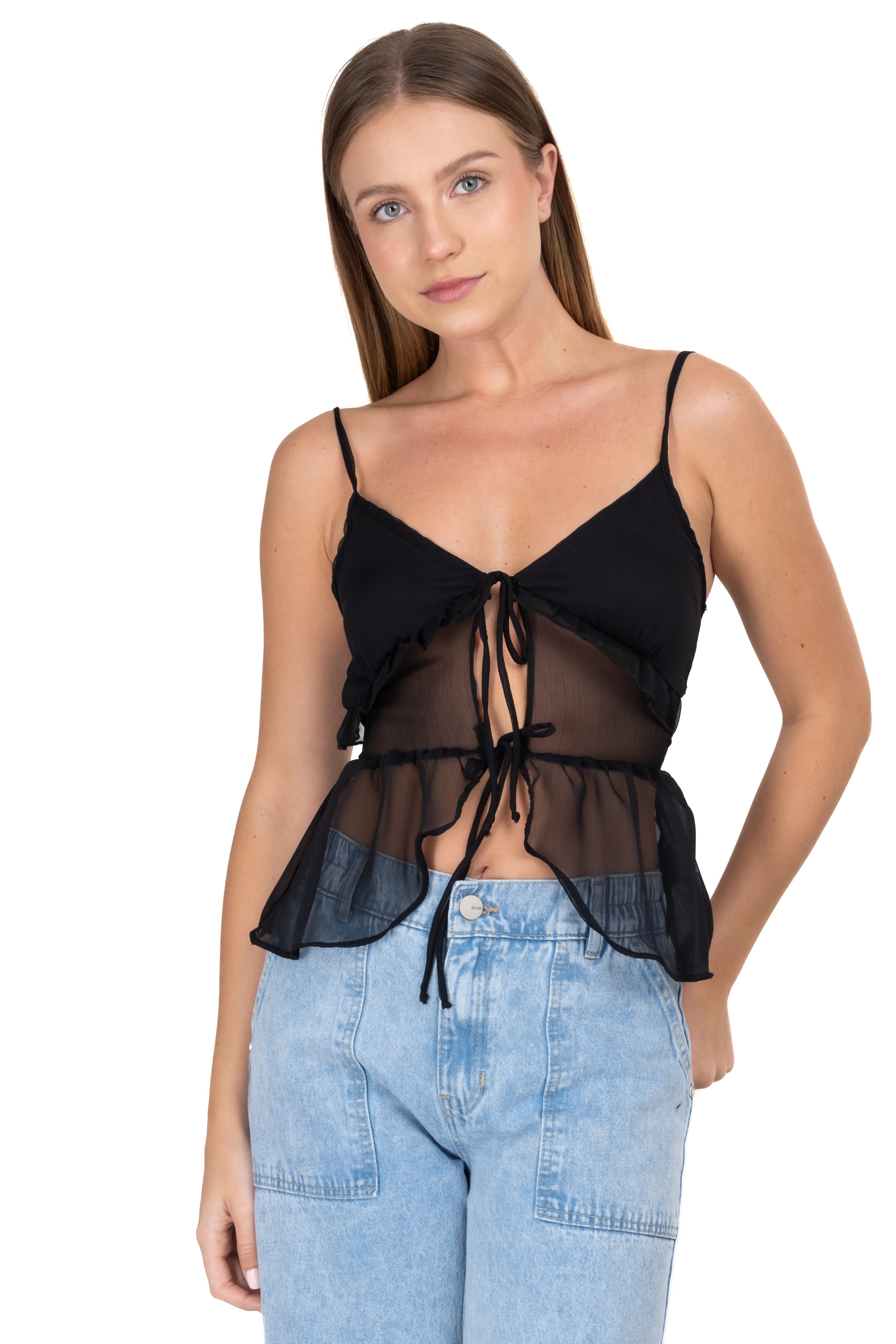 Blusa mesh cintas delanteras sold by Shasa product image thumbnail 4