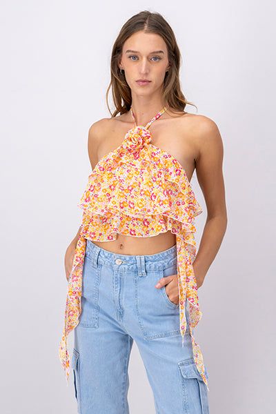Blusa halter olanes flor sold by Shasa product image thumbnail 2