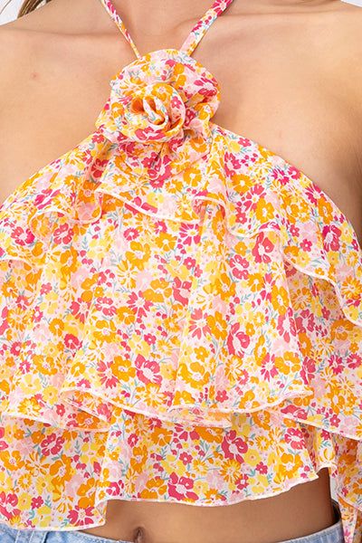 Blusa halter olanes flor sold by Shasa product image thumbnail 5