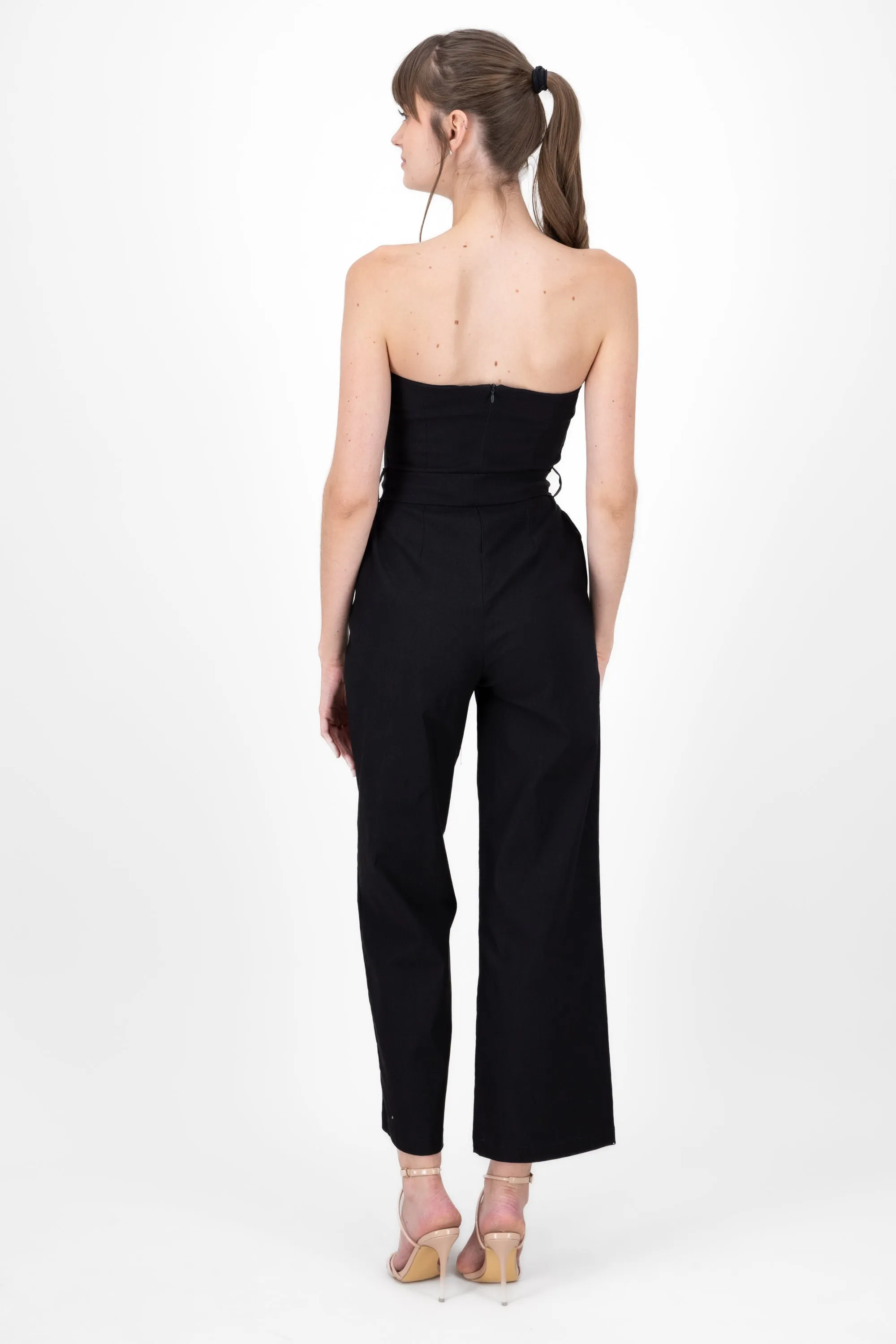 Jumpsuit strapless detalle cinturon sold by Shasa product image thumbnail 4