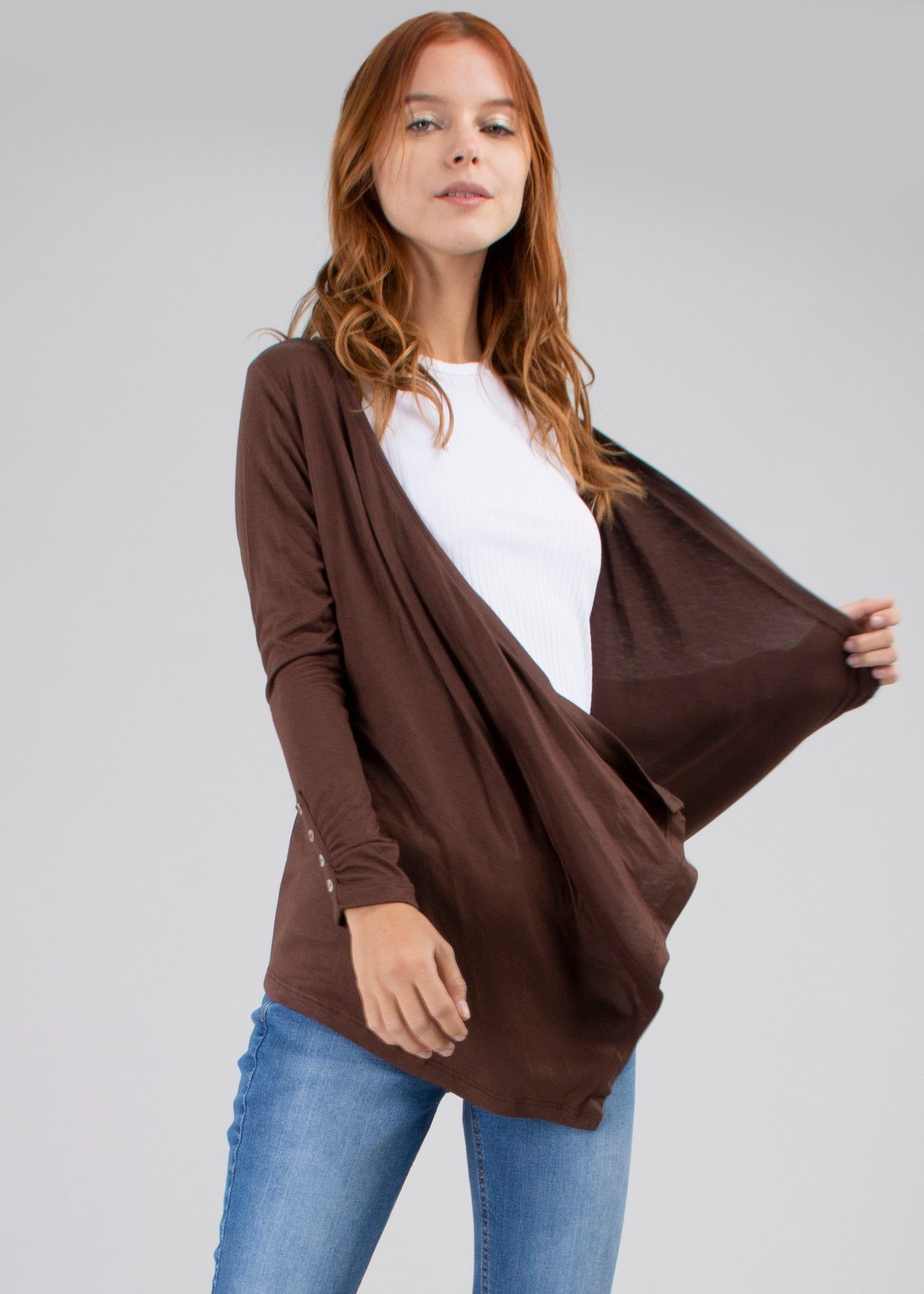 Cárdigan botones manga sold by Shasa