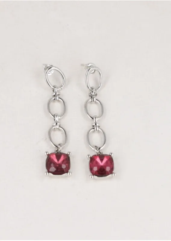 Aretes Cadena Cristal sold by Shasa