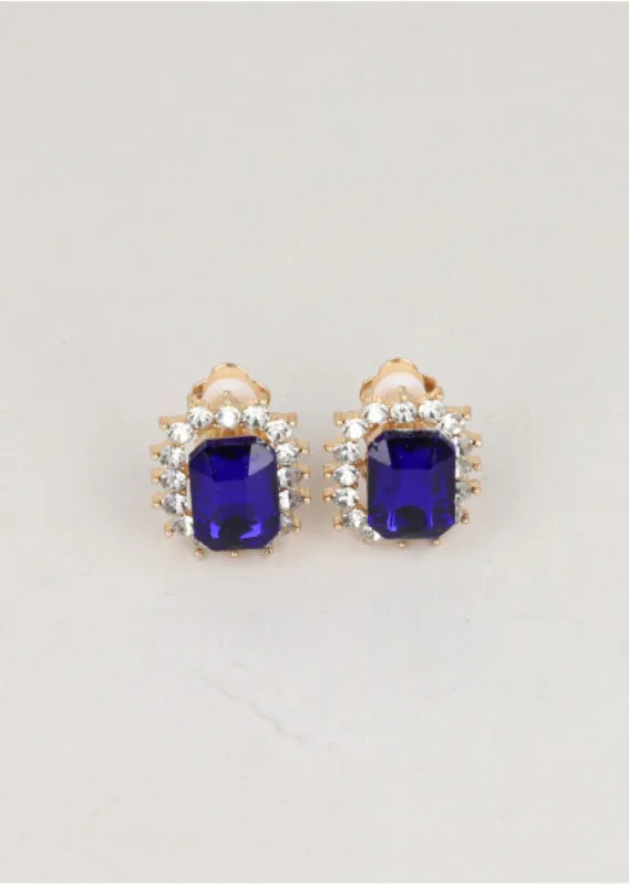 Aretes Studs Cuadrado Brillos sold by Shasa