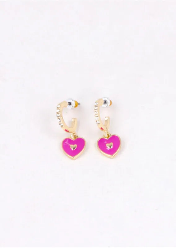 Arracadas Corazon Brillos sold by Shasa