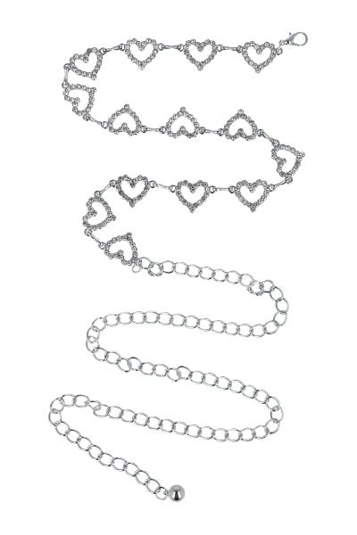 Cinturón cadena corazones brillos sold by Shasa product image thumbnail 2